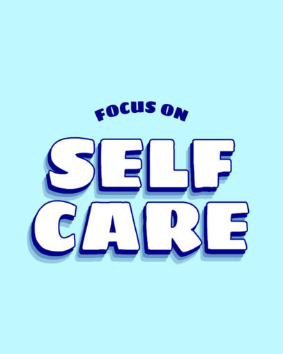Mental Health Awareness-Themed Instagram Post Creator with a Self-Care Quote