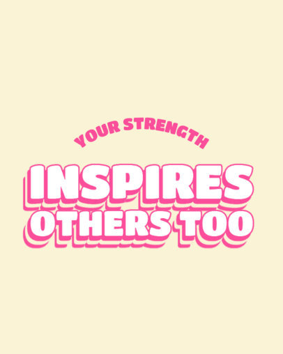Instagram Post Maker with an Inspirational Phrase for Mental Health Awareness
