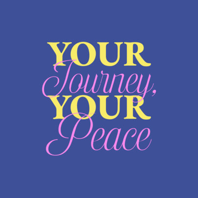 Instagram Post Creator Featuring a Motivational Phrase for Mental Health Awareness