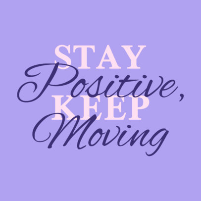 Instagram Post Generator Featuring a Positive Quote for Mental Health Awareness