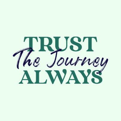 Mental Health-Themed Instagram Post Creator with a Quote About Trusting The Process ed6969l