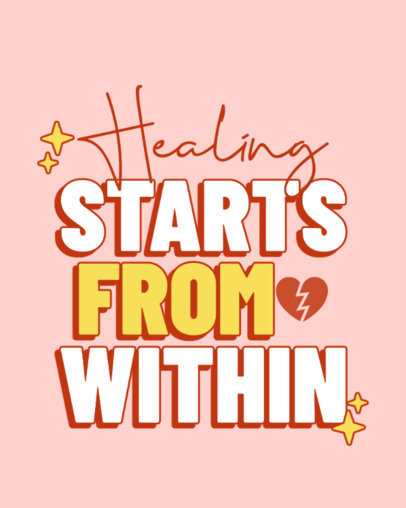 Colorful Instagram Post Generator Featuring a Mental Health Quote