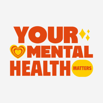 Instagram Post Creator Featuring a Quote in a Bold Font for Mental Health Awareness Week