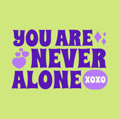 Instagram Post Maker Featuring a Warm Phrase for Mental Health Awareness Week