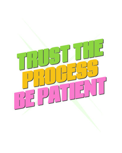 Instagram Post Template With Colorful Typefaces and a Motivational Message