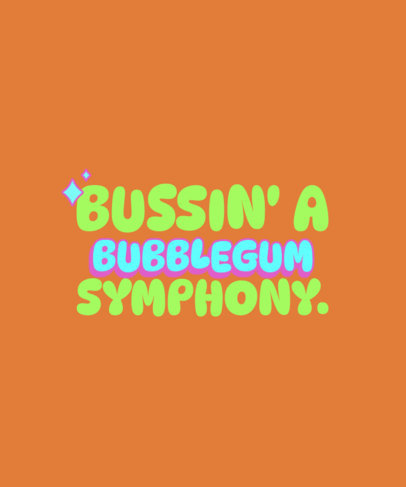 Colorful T-Shirt Design Creator Featuring a Modern Quote