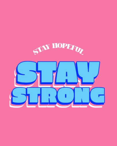 Instagram Post Generator with a Quote in a Bold Font for Mental Health Awareness