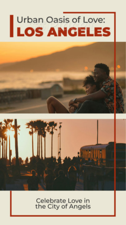 Instagram Story Video Generator to Promote a Honeymoon Trip