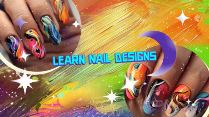 Intro Video Generator for a Nail Design Tutorial Vlog 8002a