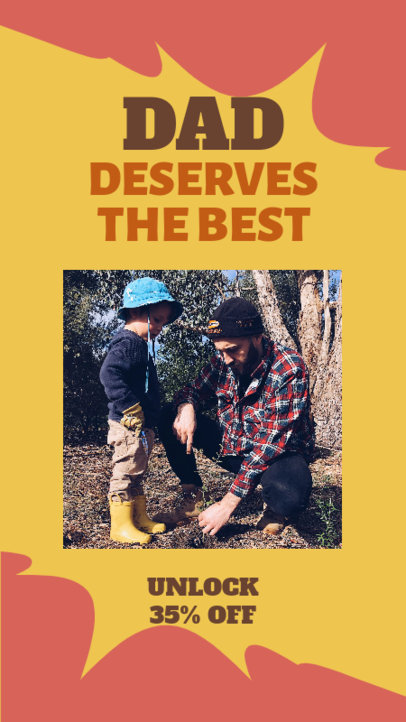 Instagram Story Creator for a Father's Day Promo Campaign