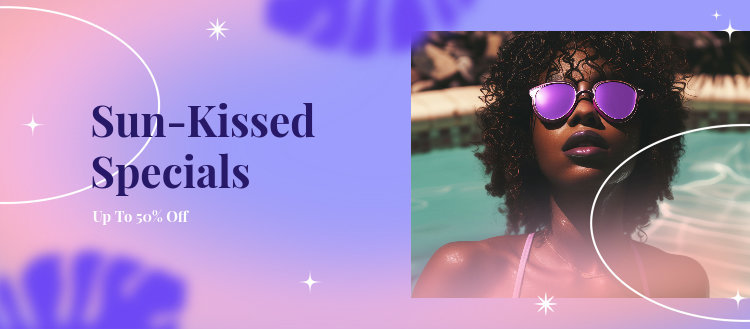 Facebook Cover Generator for a Summer Sale-Themed Promo With a Gradient Aesthetic