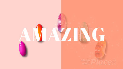 DIY-Themed Intro Video Maker for a Nails Beauty Vlog