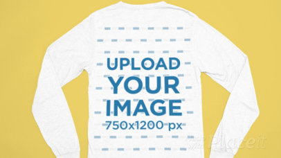 Bella Canvas Video Featuring a Long-Sleeve Tee in a Customizable Surface