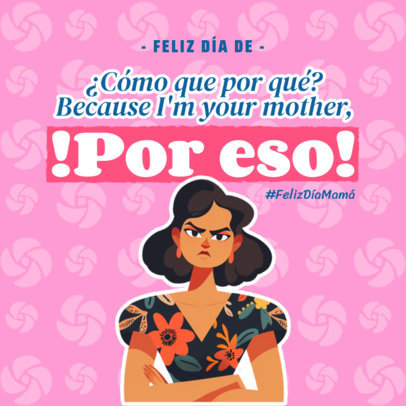 Instagram Post Generator With a Funny Quote for Latin's Mother's Day