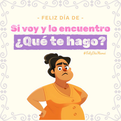 Funny Instagram Post Generator Featuring a Mother's Day Theme