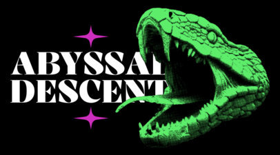 Sleeve Design Maker Featuring a Snake Graphic With a Brutalism Aesthetic 6528