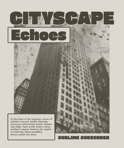 T-Shirt Design Maker With an Urban Aesthetic and a Building Graphic 6529