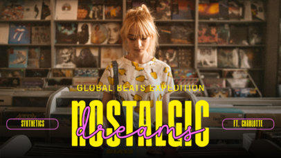 YouTube Thumbnail Maker for a Nostalgic DJ Session