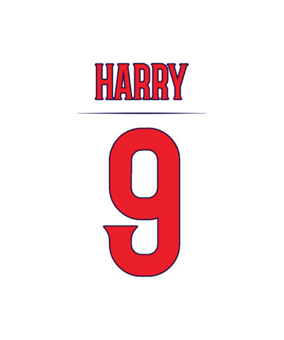 Back T-Shirt Design Template Featuring a Bold Number for a Soccer Player