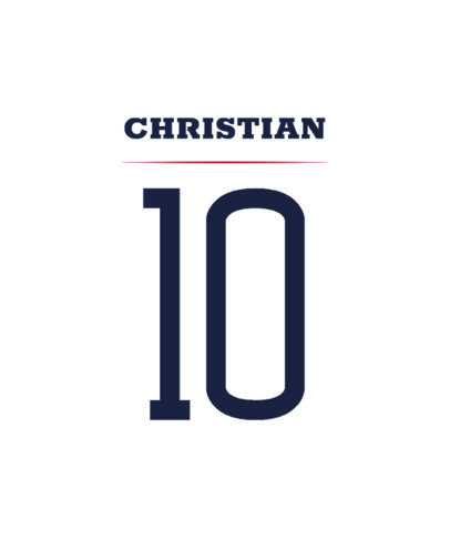 Back T-Shirt Design Template Featuring a Huge Number for a Soccer Player