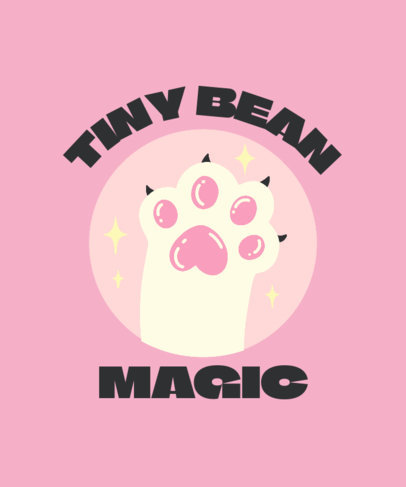 Cat-Themed T-Shirt Design Maker With a Toe Beans Illustration