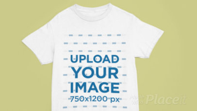 Next Level T-Shirt Video Featuring a Customizable Backdrop