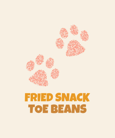 T-Shirt Design Generator With Illustrated Puppy's Footprints 6525d