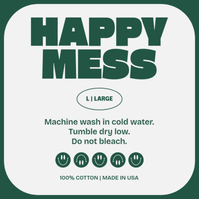 Quote T-Shirt Label Generator Featuring Smiley Icons 6536e