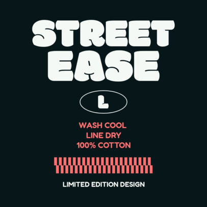 T-Shirt Label Maker for Streetstyle Fashion Brands 6536h