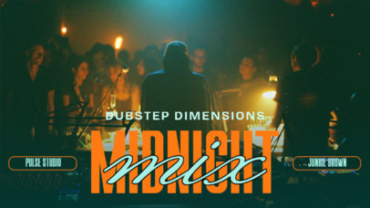 YouTube Thumbnail Template for a Midnight DJ Mix ed6981a