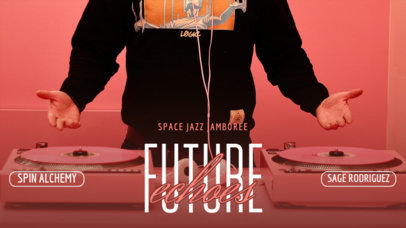 YouTube Thumbnail Maker for a Jazz-Infused DJ Session