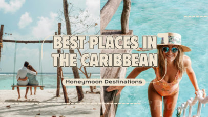 Intro Video Maker for a Caribbean Honeymoon Destination Ad