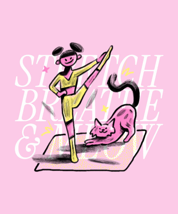 Yoga Tote Bag Design Generator for Cat Enthusiasts