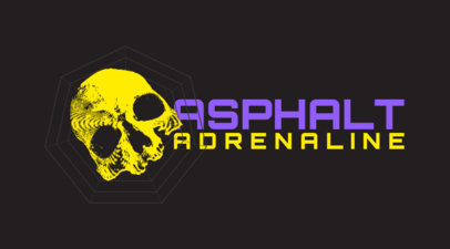 Sleeve Design Template Featuring a Skull Graphic 6527a