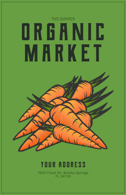Flyer Template for an Organic Food Market