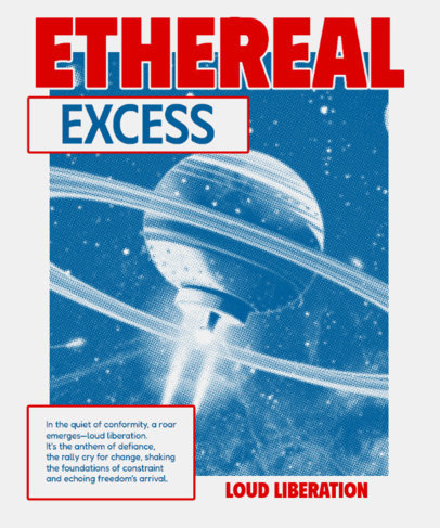 T-Shirt Design Creator for Streetwear Enthusiasts and a Liberation Quote