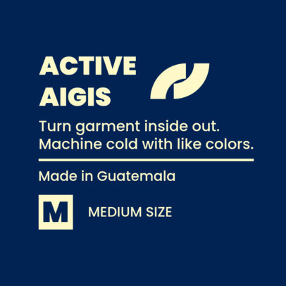 Online T-Shirt Label Creator for an Activewear Brand 6540f