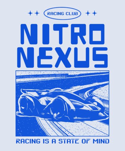T-Shirt Design Generator with an Illustrated Racing Car