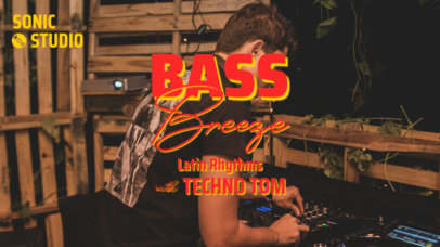 YouTube Thumbnail Design Creator for a DJ Techno Set ed6979b