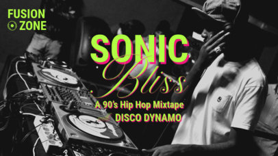 YouTube Thumbnail Design Maker for a DJ's 90s Hip Hop Mixtape ed6979d