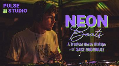 YouTube Thumbnail Generator for a DJ's Tropical House Set ed6979e