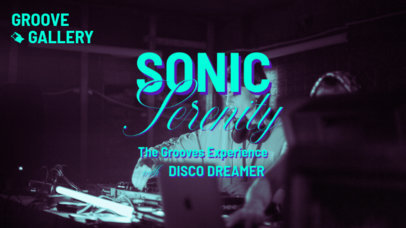YouTube Thumbnail Template for a DJ's 70s-Inspired Set ed6979g
