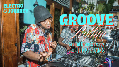 YouTube Thumbnail Generator for a DJ's Soulful Disco Set ed6979i