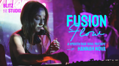 YouTube Thumbnail Template for a DJ's Smooth RnB-Soul Mixtape ed6979k