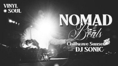 YouTube Thumbnail Design Maker for a DJ's Chillwave Sunset Set ed6979l