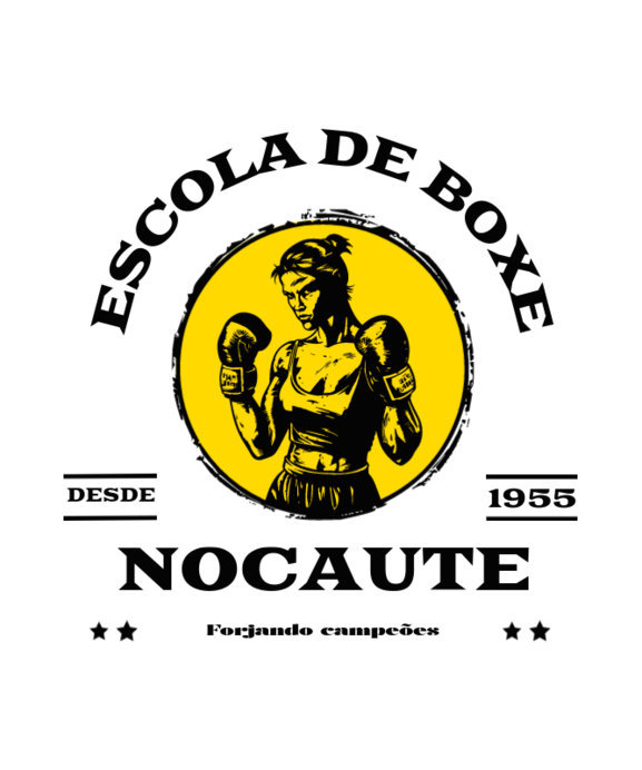 T-Shirt Design Generator Featuring a Female Boxer for a Boxing Academy