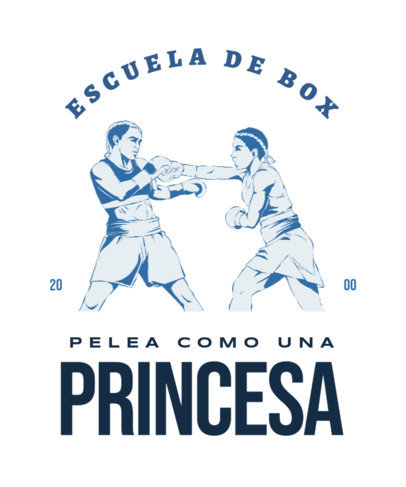 T-Shirt Design Generator with Two Female Boxers Fighting
