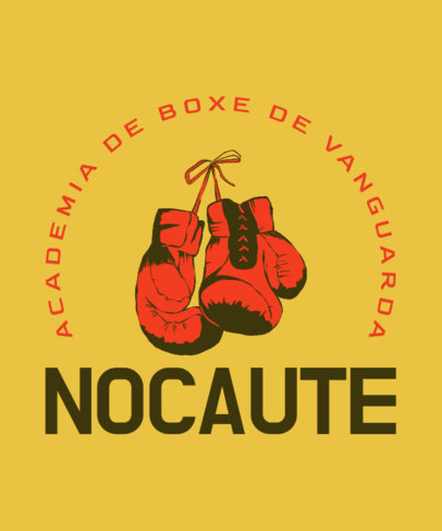 T-Shirt Design Maker Featuring Illustrated Boxing Gloves