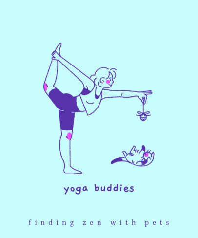 Tote Bag Design Generator Featuring a Pet Quote for Yogis