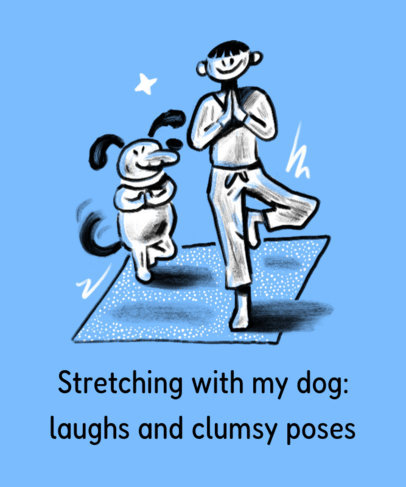 Quote Tote Bag Design Maker Featuring a Yoga-Themed Graphic